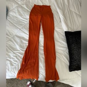 Orange Flare Pants